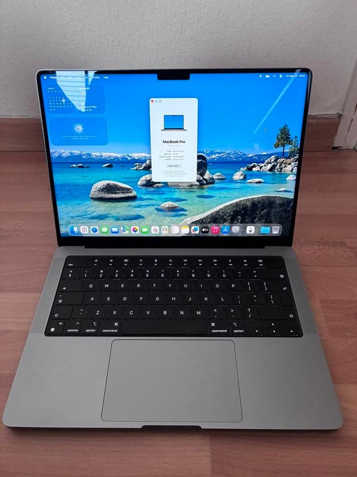 Apple MacBook Pro 14" (2021) A2442 — M1 Pro - QWERTY, Computers en Software, Apple Macbooks, Zo goed als nieuw, MacBook Pro, Overige groottes