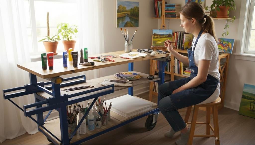 Échafaudage mobile pour établi., Bricolage & Construction, Établis, Enlèvement ou Envoi