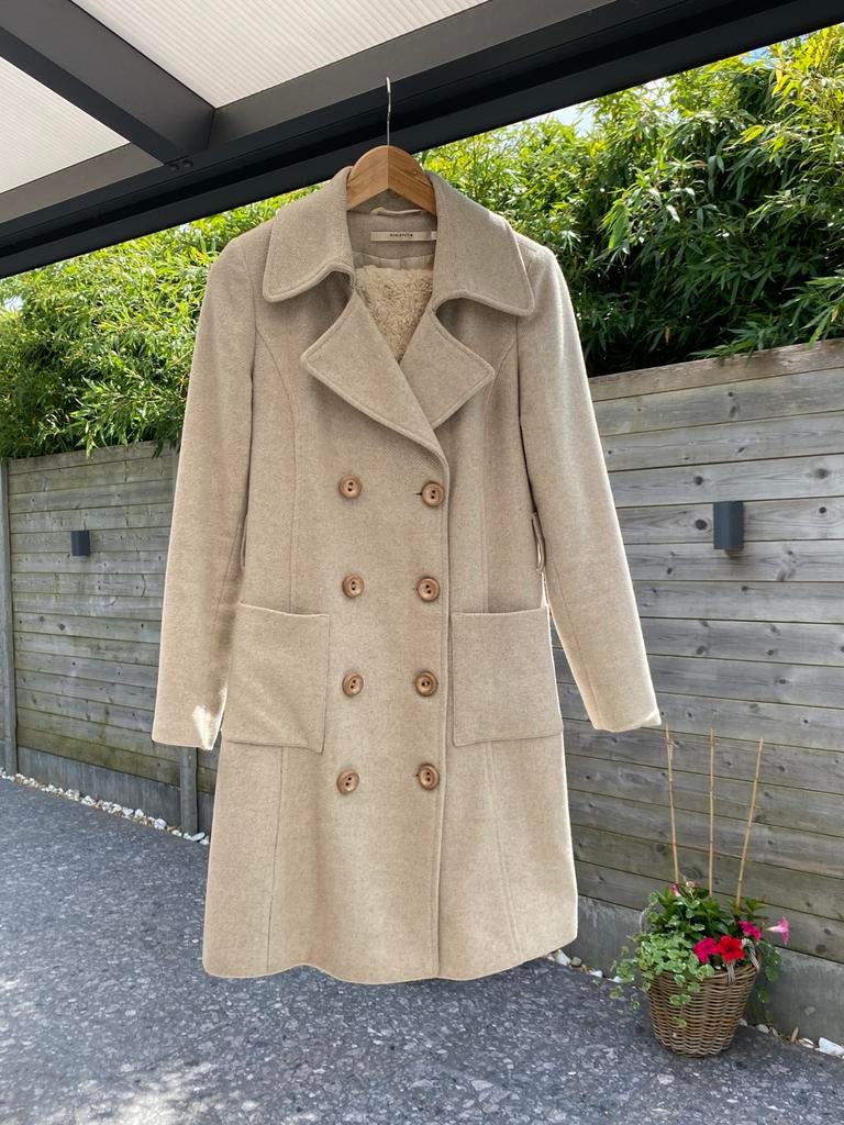 Prachtige Mantel, Ophalen, Gedragen, Maat 38/40 (M), Beige