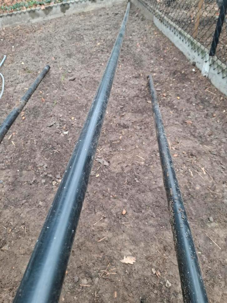 Palen en bovenbuizen. Voor draadhoogte 1m25., Tuin en Terras, Gaas en Draad, Ophalen