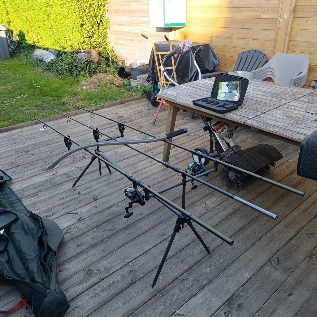 Canne a carpe lancer, Enlèvement ou Envoi, Moulinet