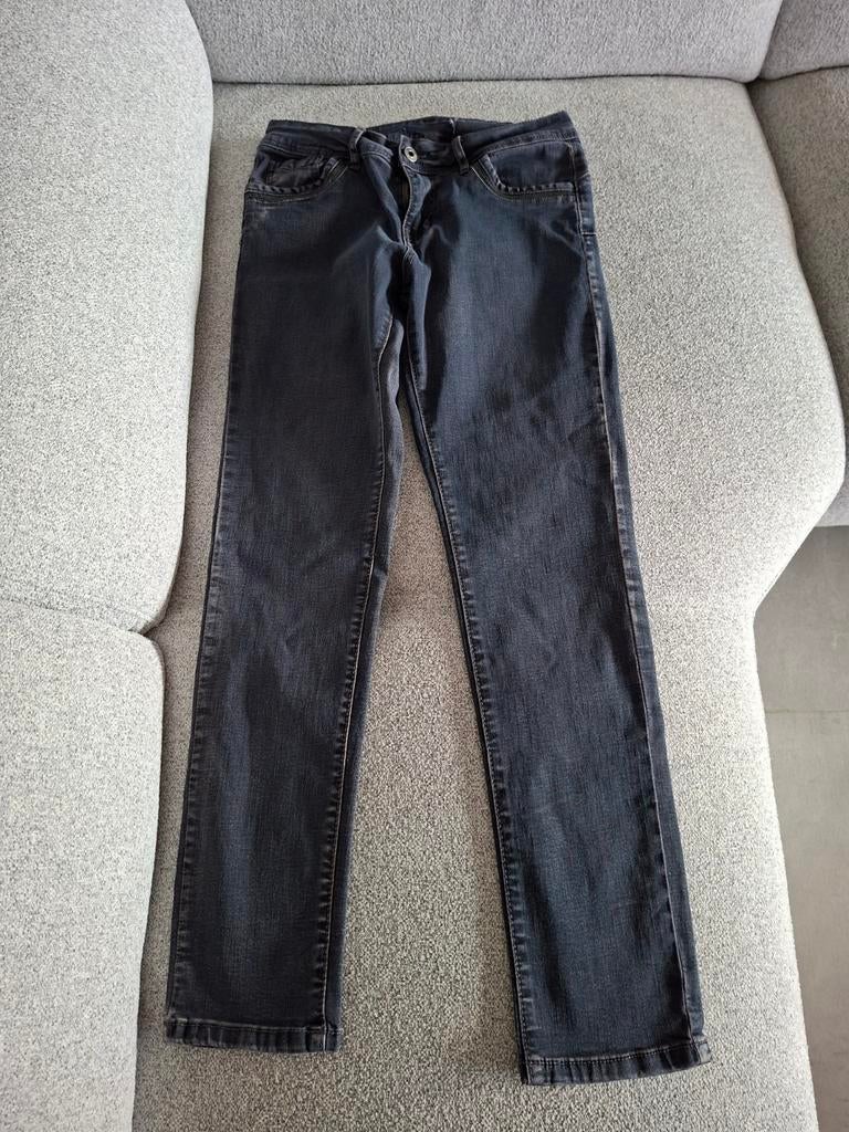 Grijze Skinny Jeans met Glitterdetails – Maat S/36, Ophalen, Gedragen, Grijs