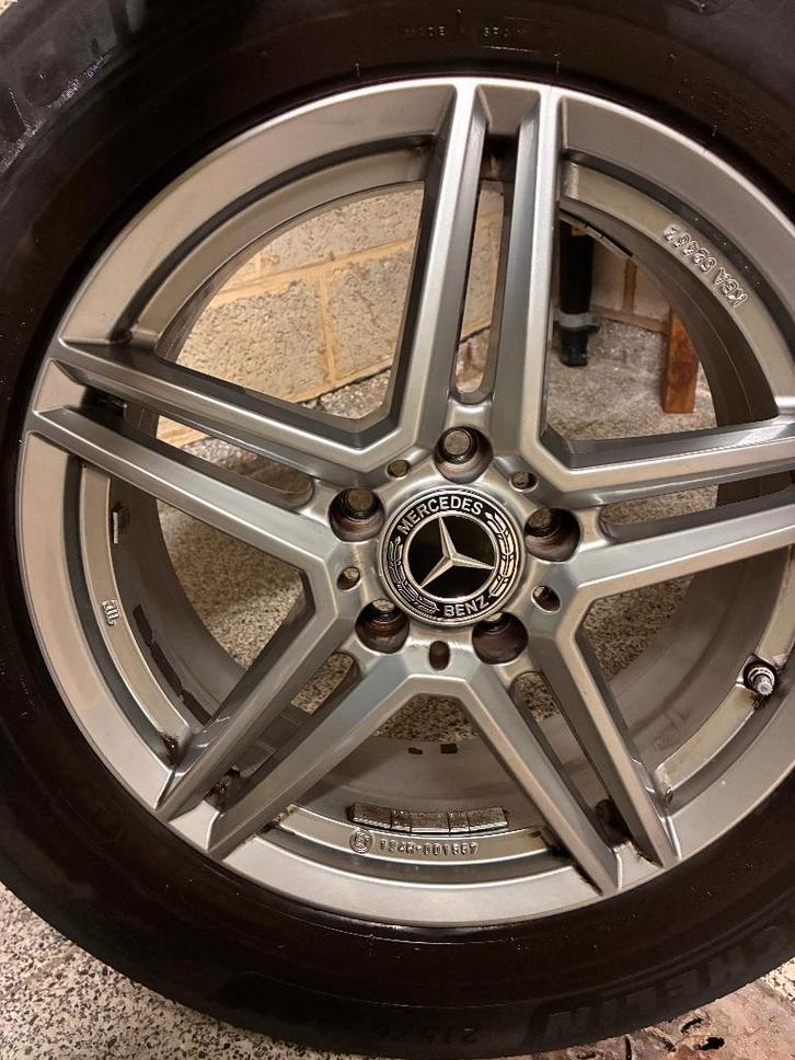 Set van 4 alu velgen Mercedes, Auto-onderdelen, Banden en Velgen, Velg(en), Zomerbanden, 17 inch, Personenwagen, Nieuw, Ophalen