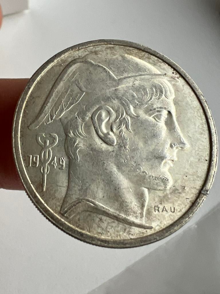 Belgie 50 Franc 1949 * zilver, Ophalen, Zilver