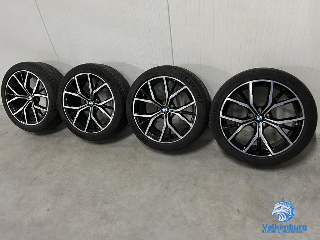 6mm! Originele BMW 5 serie G30 G31 Style 845M 19 inch zwarte, 19 inch, -, -, Banden en Velgen