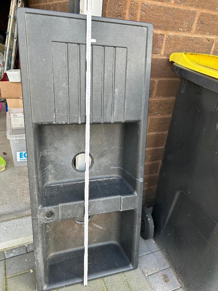 Évier cuisine 2 bacs avec égouttoir – Blanco – À petit prix, Maison & Meubles, Cuisine | Éléments de cuisine, Utilisé, Noir, Enlèvement