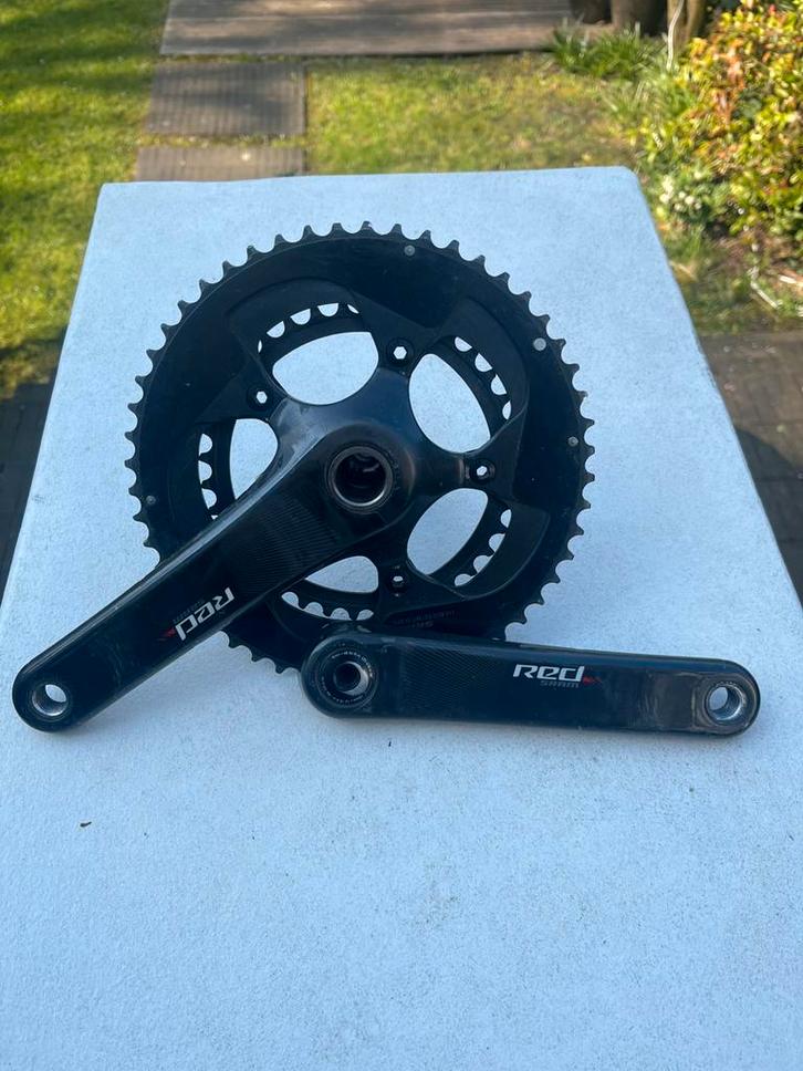 Pédalier SRAM Red eTap 11V – 172,5 mm– 52/36 – Très bon état, Vélos & Vélomoteurs, Vélos Pièces, Utilisé, Vélo de course, Enlèvement ou Envoi