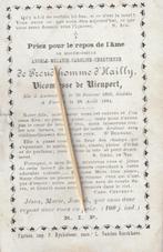 Carte de prière Adel-Noblesse, Collections, Envoi, Image pieuse