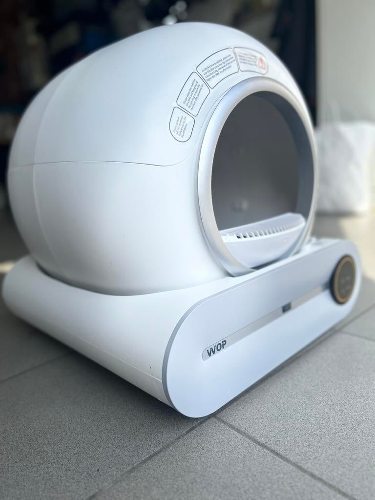 WOP zelfreinigende kattenbak, Dieren en Toebehoren, Kattenbakken, Zo goed als nieuw, Open, Zelfreinigend, Ophalen