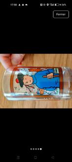 2 Verres collection Tintin année 1994, Enlèvement, Comme neuf, Verre à eau