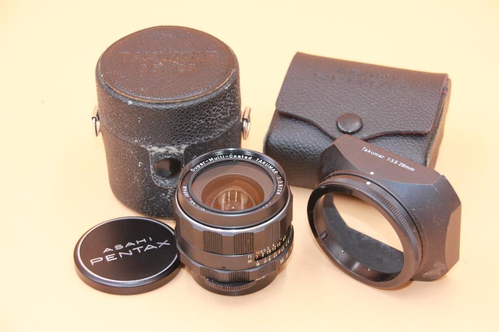 PENTAX M42 SMC TAKUMAR 28/3.5, TV, Hi-fi & Vidéo, Appareils photo analogiques, Enlèvement ou Envoi, Utilisé, Reflex miroir, Pentax