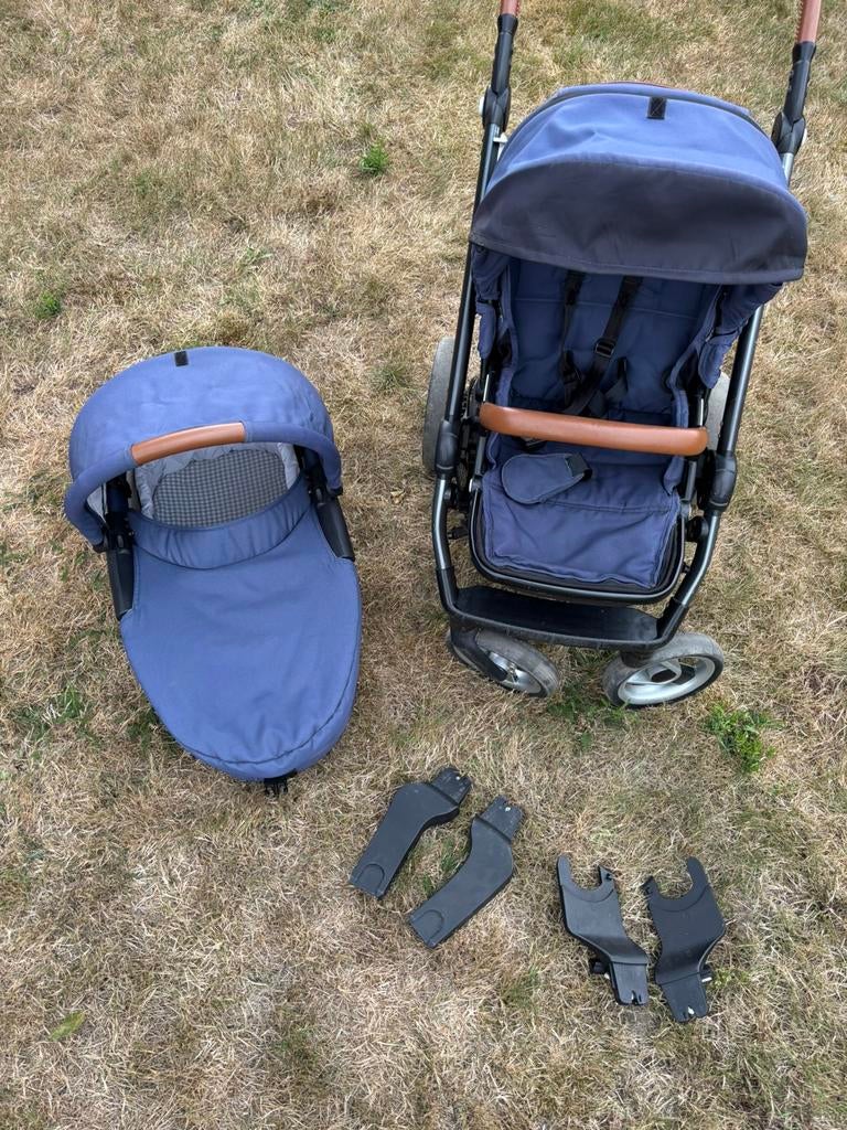 Mutsi Evo kinderwagen, Kinderen en Baby's, Kinderwagens en Combinaties, Gebruikt, Combiwagen, Mutsy, Met reiswieg, Verstelbare duwstang