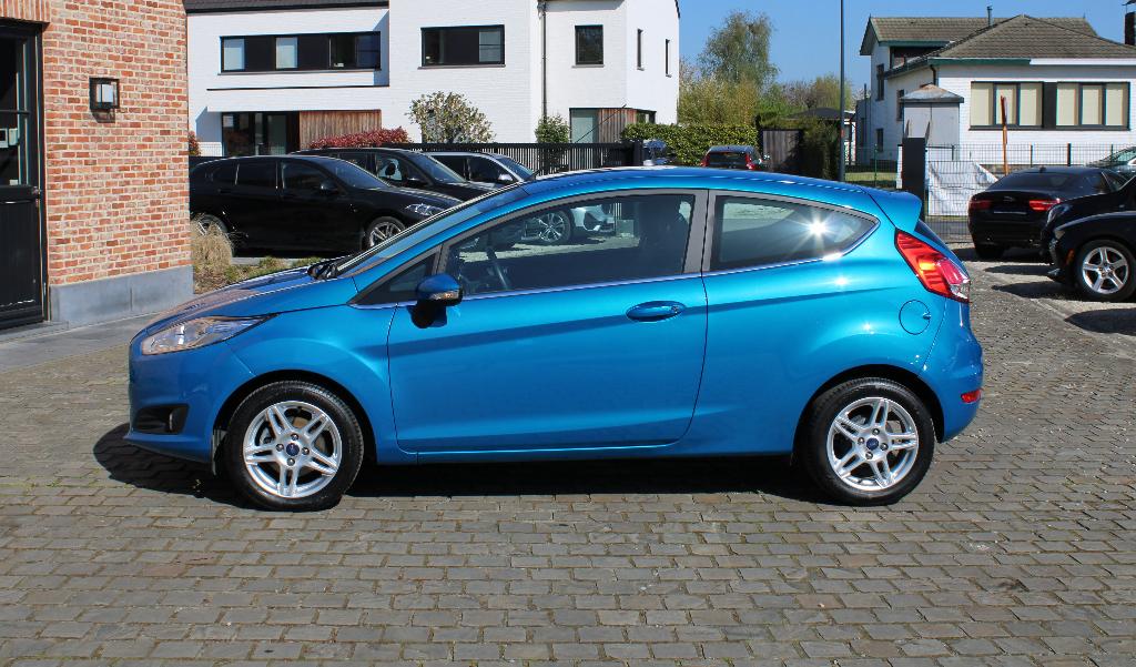Ford Fiesta 1.0 EcoBoost bwj 03/2015 76000km!! Nieuwe staat, Voorwielaandrijving, Stof, Start-stop-systeem, Blauw