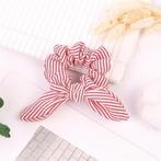 Vintage scrunchie rood met witte strepen, Ophalen of Verzenden, Nieuw