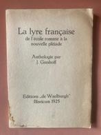 La lyre française. Anthologie par Jan Greshoff (1925), Boeken, Verzenden