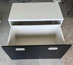 Banc avec bac de rangement blanc et noir, Ophalen, Gebruikt
