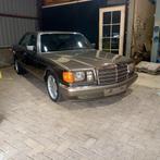 Mercedes 260se, Auto's, Automaat, Zwart, Zwart, Leder