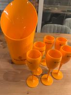 Veuve clicquot glazen + emmer, Ophalen, Zo goed als nieuw