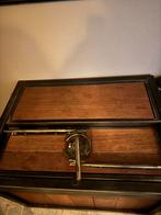 Coffre en acier bois (merbau), Ophalen, Zo goed als nieuw, 75 tot 100 cm, 50 tot 75 cm