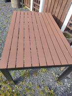 Belle table en aluminium et composite, Jardin & Terrasse, Comme neuf, Enlèvement ou Envoi, Aluminium