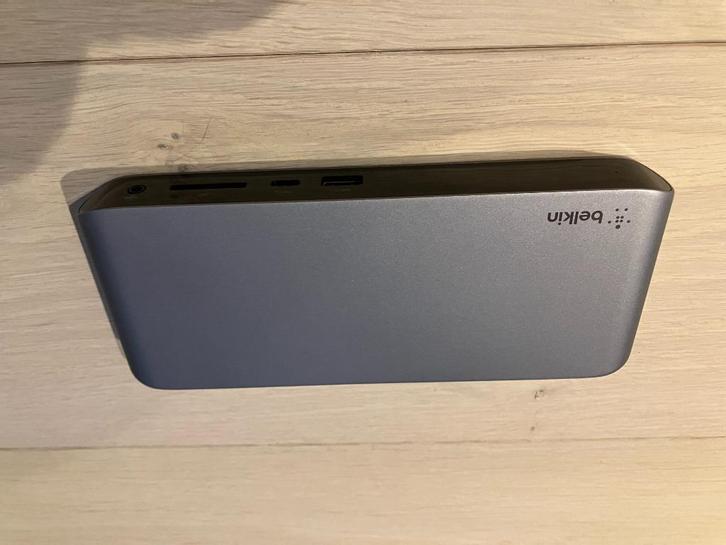 Belkin Thunderbolt 3 Pro docking station, Computers en Software, Dockingstations, Gebruikt, Docking station, Ophalen of Verzenden