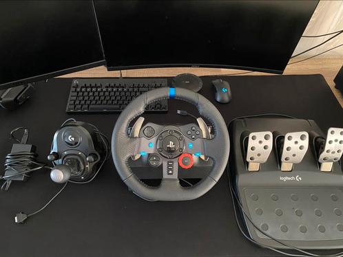 Logitech G29 racestuur + pedalen + Driving Force Shifter, Games en Spelcomputers, Spelcomputers | Sony Consoles | Accessoires