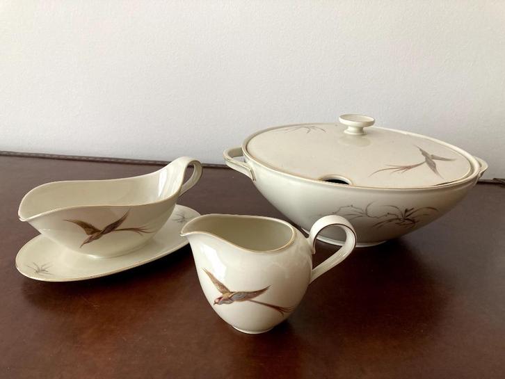 Vintage set servies H&G Selb Bavaria Germany Heinrich Anmut, Antiek en Kunst, Antiek | Servies los, Ophalen
