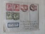 Congo belge courrier timbres par avion, Timbre de poste aérienne, Affranchi, Aviation, Envoi