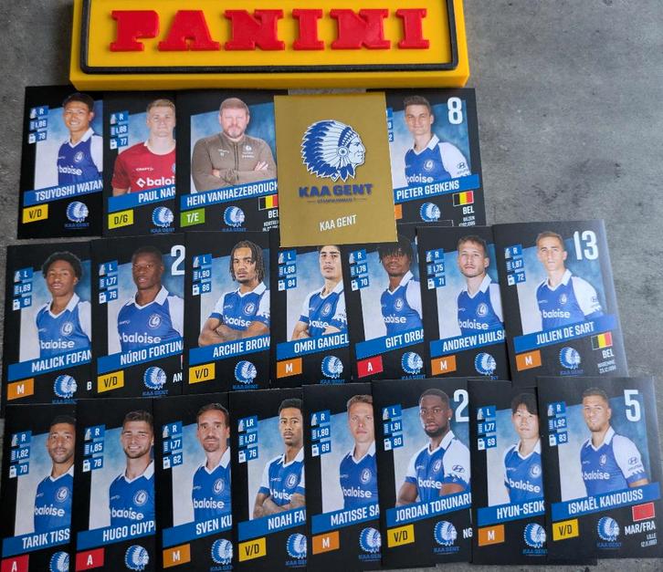 Panini FOOTBALL 2023/24 20 AUTOCOLLANTS KAA GENT FOOTBALL, Hobby & Loisirs créatifs, Autocollants & Images, Neuf, Enlèvement ou Envoi