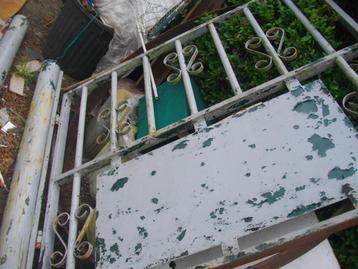 portail avec poteaux, Jardin & Terrasse, Portail battant, 100 à 150 cm, Enlèvement, 100 à 150 cm