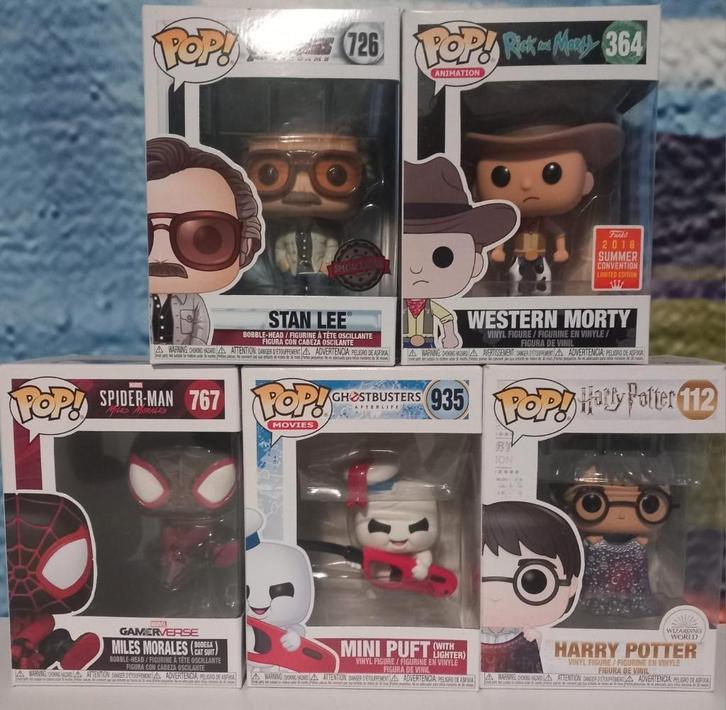 Funko pops (5 stuks), Verzamelen, Poppetjes en Figuurtjes, Zo goed als nieuw, Ophalen of Verzenden