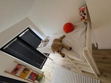 Houten stapelbed wit  beschikbaar voor biedingen
