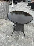 Terrastafel in wicker, Tuin en Terras, Ophalen, Gebruikt, Wicker