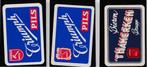 3 Cartes à Jouer avec Réclame BIERES /BRASSERIE  BELGIQUE, Envoi, Comme neuf, Carte(s) à jouer