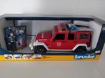 bruder jeep brandweer wagen, Ophalen of Verzenden, Nieuw