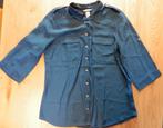 Dames blouse donkerblauw ¾ mouwen maat 44 H&M, H&M, Blauw, Maat 42/44 (L), Ophalen of Verzenden