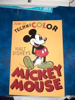 kaart Mickey Mouse technicolor, Verzamelen, Ophalen of Verzenden, Mickey Mouse, Nieuw, Papier, Kaart of Schrift