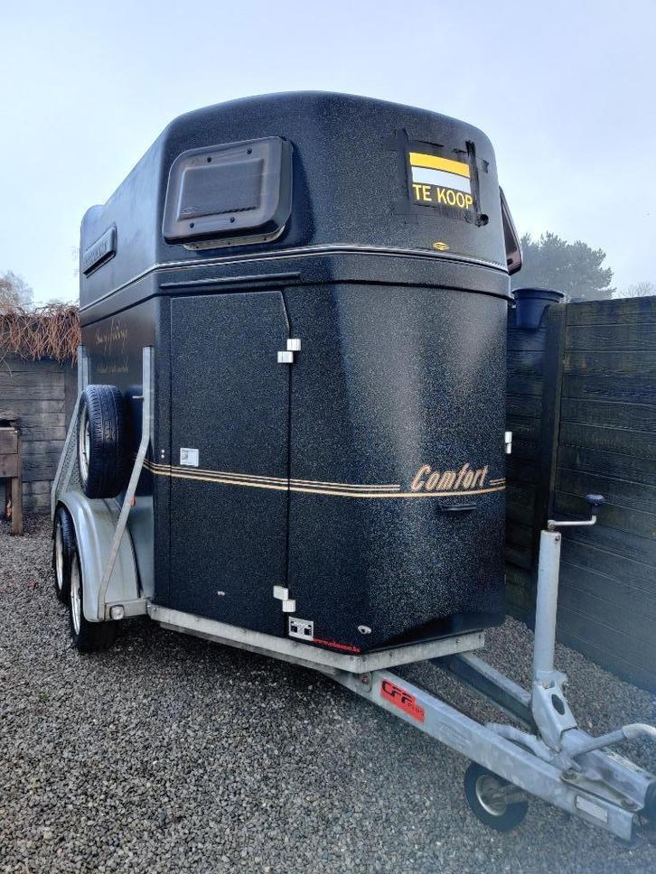 Paardentrailer Bockmann 2 paarden, Dieren en Toebehoren, Paarden en Pony's | Trailers en Aanhangwagens, Gebruikt, 2-paards trailer