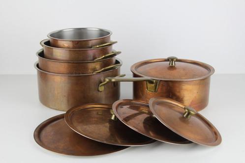 Koperen kookpotten Culinox, Huis en Inrichting, Keuken | Potten en Pannen, Gebruikt, Kookpan of Snelkookpan, Overige materialen