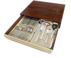 Verzilverde Gero Bestekcassette - 229 Perfection - 43st/6p., Antiek en Kunst, Antiek | Bestek, Verzenden