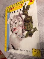 Vintage Poster 29e Europafeesten Eurogalia 87, Verzamelen, Deurposter of groter, Ophalen of Verzenden, Muziek, Rechthoekig Staand