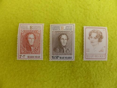 3 Oude postzegels van het Belgisch Koningshuis, Postzegels en Munten, Postzegels | Europa | België, Postfris, Frankeerzegel, Koninklijk huis