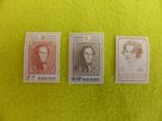 3 Oude postzegels van het Belgisch Koningshuis, Postzegels en Munten, Koninklijk huis, Frankeerzegel, Ophalen of Verzenden, Zonder stempel