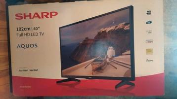 Tv Sharp aquos full hd led TV harman kardon 40inch defect