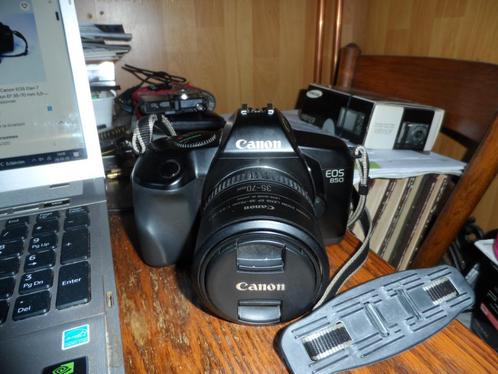 CANON EOS 850 + Objectif 35-70 MM + mode d'emploi + 2 ., Audio, Tv en Foto, Fotocamera's Analoog, Zo goed als nieuw, Spiegelreflex