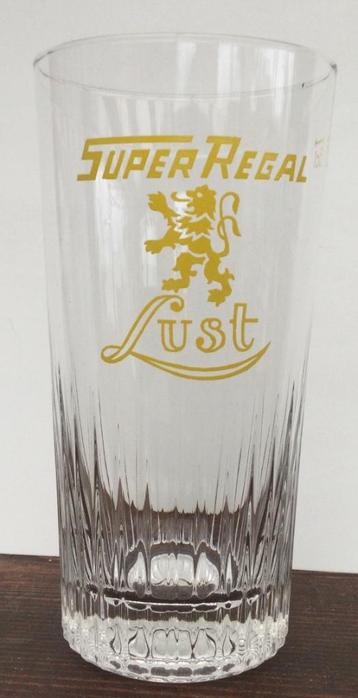 Bier brouwerij glas Lust super regal geribd Kortrijk 25cl, Enlèvement ou Envoi, Comme neuf