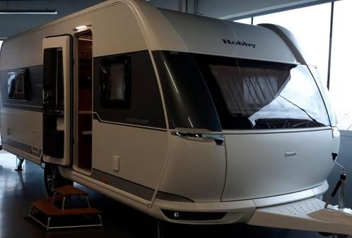 Hobby 560LU Excellent 2020, Caravans en Kamperen, Caravans, Particulier, tot en met 5, 1250 - 1500 kg, Overige, Hobby, 2 aparte bedden