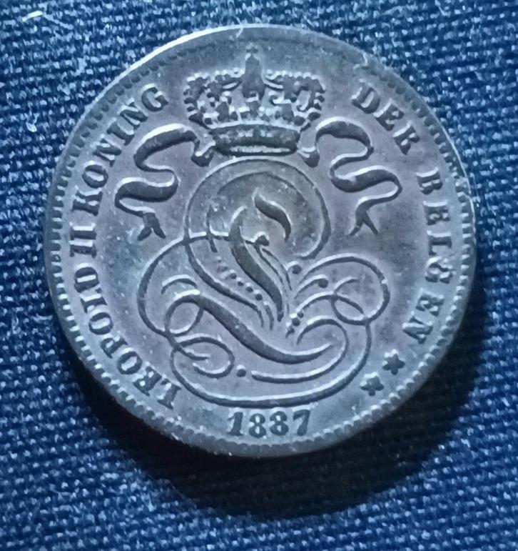 1 cent VL 1887 - Leopold II, Postzegels en Munten, Munten | België, Losse munt, Verzenden