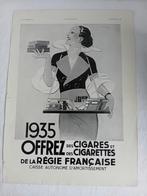 Vintage advertentie Aanbieding sigaretten en sigaren 1934, Ophalen of Verzenden, Gebruikt, Overige typen
