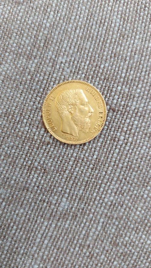 20 francs or Léopold 2 1867, Postzegels en Munten, Munten | België, Goud, Goud, Ophalen of Verzenden